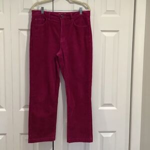 Loft magenta corduroy pants size 8/29